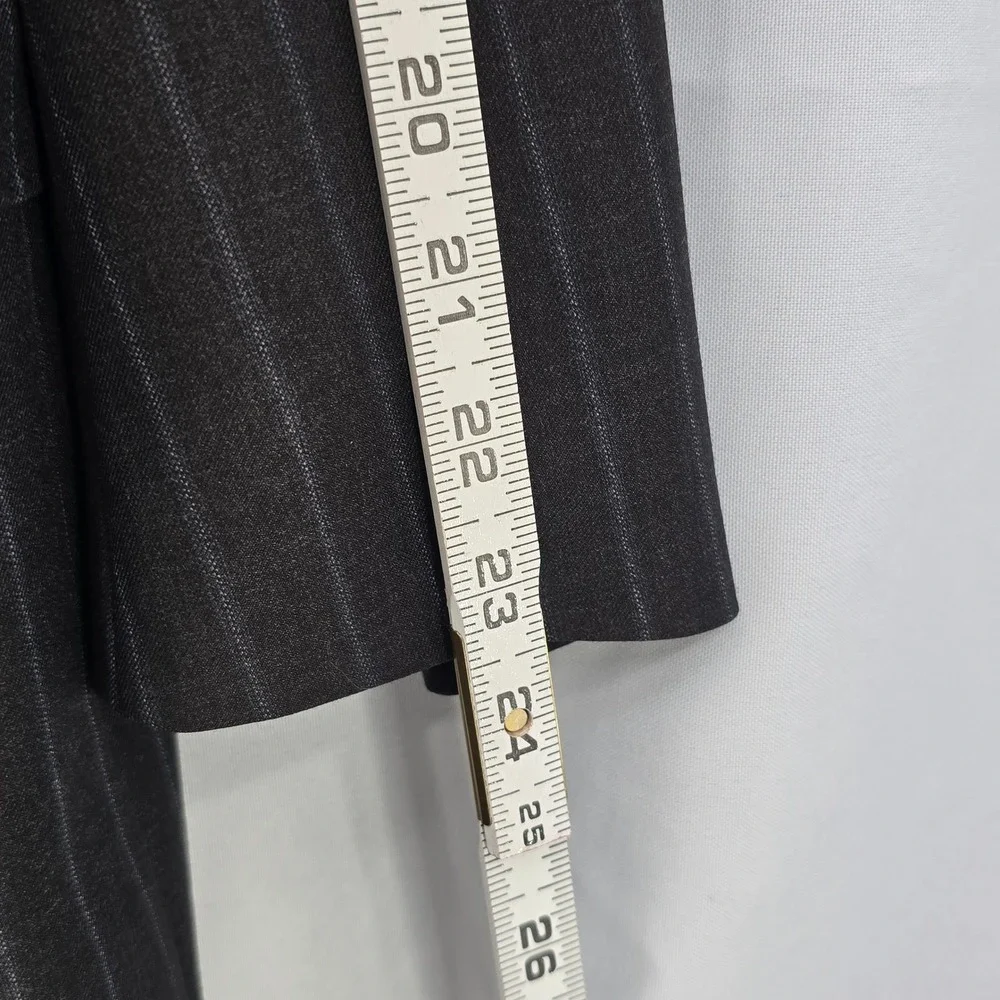 Canali Blazer Sport Coat Pinstripe Made‎ in Italy 100% Wool Bemberg Men Size 54